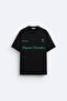 Crew Neck Organic Chemistry Printed Oversize Men's T-shirt - 4