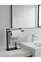 Modern Matte Black Metal Paper Towel Holder and Towel Rack – Countertop Standing Organizer - 2