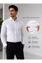 Slim Fit Flexible and Breathable Fabric Casual Classic Stylish Men's White Shirt - 7