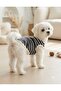 Cat Dog Outfit Navy Blue Striped Tshirt Tank Top