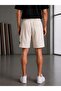 Men's Cotton Pocketed Regular Fit Shorts with Drawstring Waist - 3