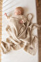 Muslin Nursing Cover and Stroller Cover 90X110 Cm, Beige 4 Layers 100% Cotton with Tassels (Wiht Underwire) - 5