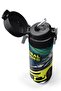 Kids Nefti Highlighter Yellow Car Patterned Steel Thermos with Straw and Direct Drinking 500 ml 31834 - 2