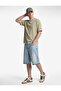Cotton Short Sleeve Fabric Detailed Crew Neck Oversize T-Shirt