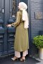 Lace-Up Waist Hooded Suit Khaki 19241 - 4