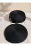 6 Black Placemats 35cm/ Placemat