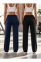 2-Pack Women's Soft Touch Comfort Fit Wide Leg Sports & Casual Pants - 2