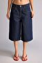 100% Cotton High Waist Jean Bermuda Shorts H0659Ax26Sm - 5
