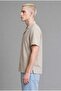 Boxy Fit Apaş Collar Short Sleeve Checkered Ecru Shirt G4148Ax26Sm - 4