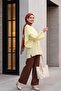 Oversize Modal Tunic with Detachable Cape - Yellow - 5