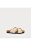 Women's / Girls' Slippers 17B3 Velour-S Suede Crossover-Strap Sliders