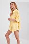 Muslin Women's Oversize Shirt |   Yellow Mks166965-01 - 3