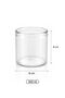 Set of 6 Glass Magnolia Bowls – Pudding Cup Ice Cream Serving Presentation Magnolia Bowl Set - 3