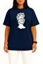 Oversized Ancient Greek God Greek Mythology Chest Printed Unisex T-Shirt - 2