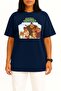 Oversize Dawn of the Croods Chest Design Unisex T-Shirt - 2