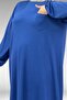 38014 Large Size Indigo Basic Combed Cotton Tunic - 2