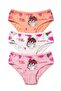 Girl's 3-Piece Cotton Panties with Printed Extra Comfortable Fit (8286-3)