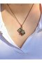 Natural Stone Labradorite Natural Stone Camera Model Antique Women's Necklace Euk42Lbt - 3