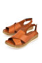 , Women's Genuine Leather Sandals 1511051Z036 Tan - 6