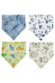 Triangle Scarf Combed Cotton Drool and Feeding Bib 10 Pieces - 3