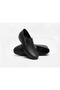 Gr0490 Genuine Soft Leather High Quality Flexible Buckle-Free Plain Black Loafer Ballet Shoes - 8