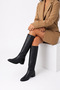 Lulu Women's Boots Pointed Toe Full Mold C319-Black - 4