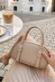 Vizon D61 Gold Buckle Oval Design Zippered Large Internal Volume Stylish and Elegant Women's Hand and Shoulder Bag