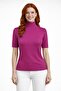 Half Fisherman Short Sleeve Knitwear Blouse
