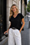 Women's Black T-Shirt - 2