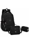 Set of 3 Crinkle Fabric Bag + Thermal Lunch Bag + Pen Holder, with Monkey Keychain Gift