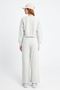 Women's Gray Melange Grass Thessaloniki Fabric Knitted Trousers - 8