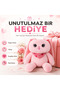 Imported Fabric, Stretchable and Retractable, Cute Plush Rabbit with Ears and Feet, Sleep Companion, Large Size 75 cm - 6