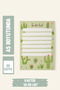 Cactus Themed to Do List Planner Notepad A5 Size 50 Sheets Daily to Do List Notebook - 3