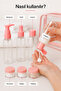 7-Piece Travel Set Leak-Proof Cosmetic Refill Bottle Set with Transparent Bag, Fits in Cabin Luggage + Perfume Refill Bottle Gift (Mixed Color Will Be Sent) - 3