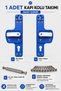 Barrier Door Handle | Navy Blue-White Color |   Child Safe |   Suitable for Schools and Training Areas - 7