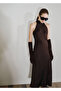 Crinkled Satin Dress