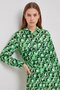 Oversized Pocket Detailed Shirt Collar Belted Woven Dress - Viscose - 5