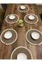 6 Pieces 33x33 Charger Jute, Ameriken Serving, Table Cloth, Charger Gift, Dowry Presentation - 2