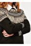 سترة نسائية سوداء أساسية برقبة دائرية 241 LCF 261004 ALISA BLACK - 5