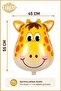 Foil Balloon Safari Giraffe Animals 55X45 cm Helium Compatible - 3