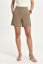 Line Women's Lycra Velcro Open Oil Green Shorts - 5
