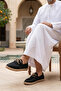 Sahara Men's Faux Leather Black Lace-up Espadrilles - 3