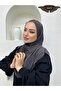 حجاب جاهز للارتداء من قماش ساندي كوماش، عملي بثلاثة أشرطة