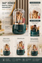 Glittering, Dustproof Makeup Organizer and Rotating Brush Box - 2