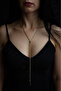Tie Model Adjustable Gold Steel Necklace - Vera Series