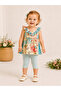01-04 Years Old Joy Tight Set - Ecru-Blue