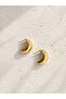 Steel Gold Vintage Bold Model Croissant Earrings - Does Not Tarnish - - 2