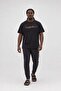 Men's Big Size Crew Neck T-Shirt Lets Get Going 25175 Black - 2