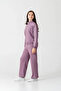 8-12 Years Berceste Soft Girls' Set-Purple - 3