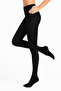 Women's Cotton Plain Pantyhose Black - 4